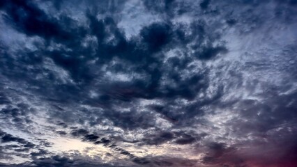 Soft Blue Twilight Clouds