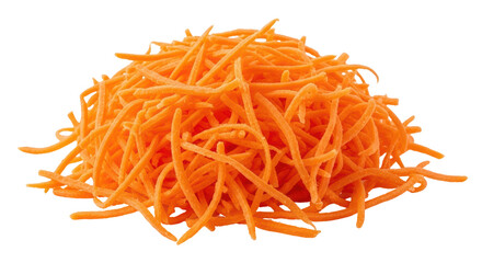 Isolated julienned carrots