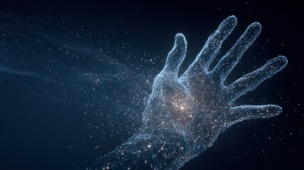 Digital hand reaching out (2)