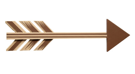 Isolated Wooden Arrow Sign