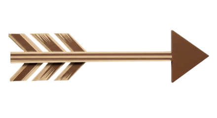 Isolated Wooden Arrow Sign
