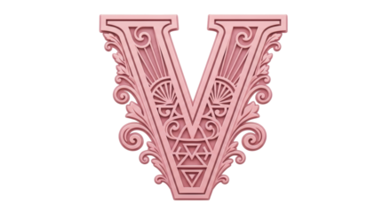 Isolated Letter V