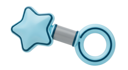 Isolated Baby Rattle