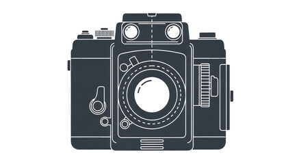 Isolated Old Camera