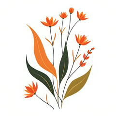 vector illustration of an abstract flower