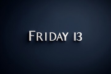 Fototapeta premium Dark Background with Stylized Text for Friday the 13th Theme