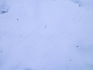 Fresh snow as nature background.