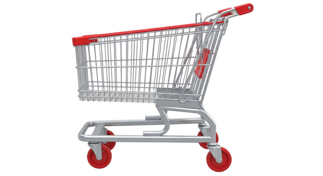 Isolated Shopping Cart - Powered by Adobe
