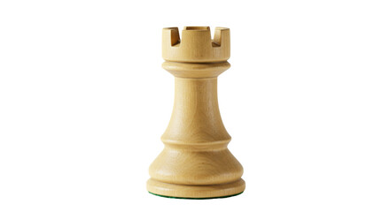 Fototapeta premium Isolated White Chess Rook