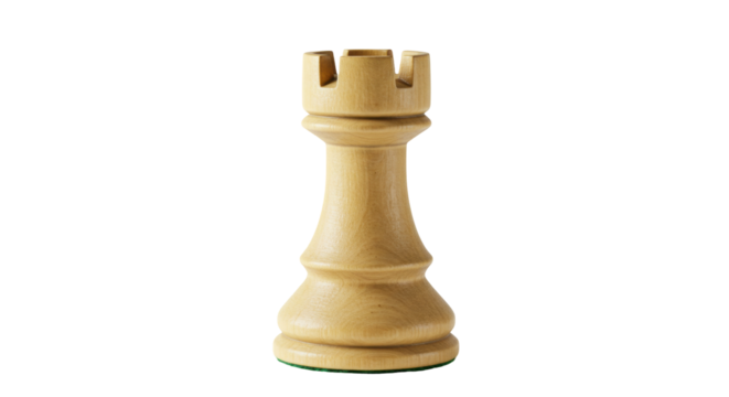 Isolated White Chess Rook