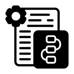 Fototapeta premium Plan details Semi Solid Vector Icon