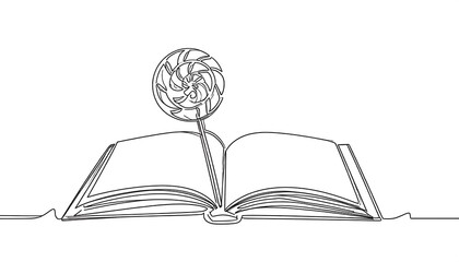 Open book with lollipop (1)