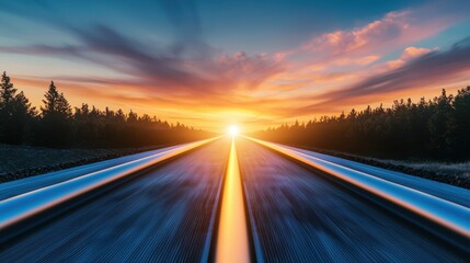 Obraz premium Gasoline Gas pipeline infrastructure with digital monitoring systems ensuring safe fuel transport.