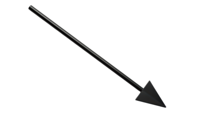 Isolated Black Garden Hoe