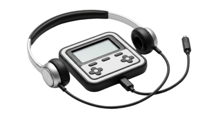 Isolated Portable CD Player with Headphones