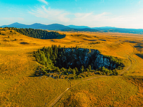 Group of collapse sinkholes on the Kupres Polje (Kupre&scaron;ko polje) within Dinaric karst of western Bosnia and Herzegovina known as Japage.