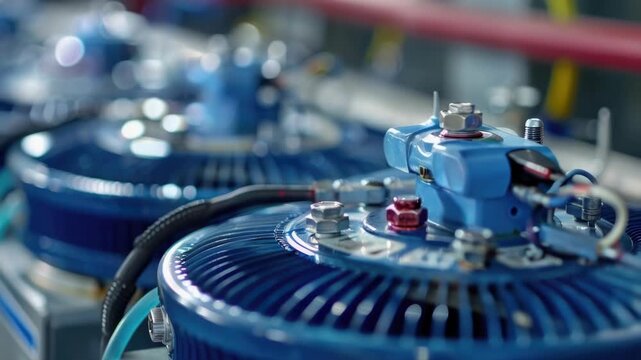 Multiple air compressors sit on a table, ready for use