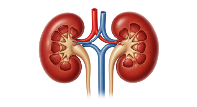 Isolated Human Kidneys Anatomy