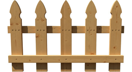 Obraz premium Isolated Wooden Fence