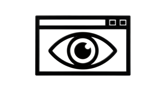 Isolated Eye Webpage Icon