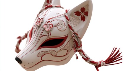 Fox mask, ornate design