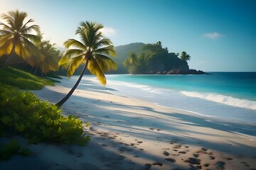 Obraz premium palm trees on the beach