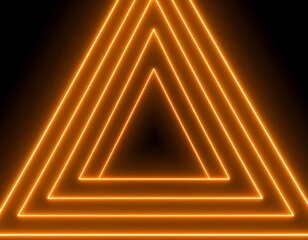 Glowing orange triangles on black background