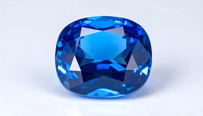 Fototapeta premium Close-up of a vibrant blue gemstone