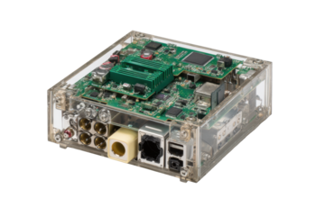Transparent Miniature Computer Mainboard in Clear Case