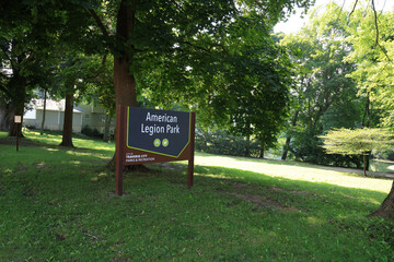 The American Legion Park in downtown Traverse City, Michigan.