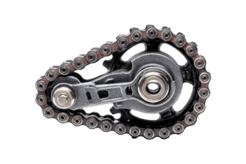 Bicycle Chain Drive Tensioner on Transparent Background