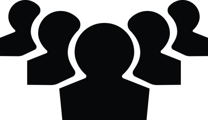 People flat icons set. Team of workers. User profile symbol. Group of people. Group of users collection. Persons symbol. Men women. Crowd of humans. Vector illustration !