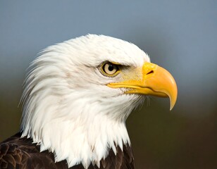 Obraz premium Close-up profile of an eagle