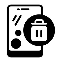 Uninstall Semi Solid Vector Icon