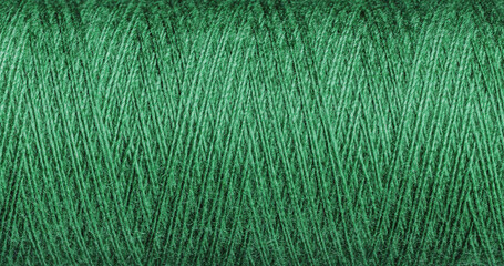 Green Thread Texture with Weave for Creative Craft Projects