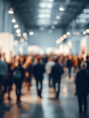 abstract blurred event with people for background