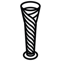 Minimalist juice glass vector illustration with fresh fruit line art silhouette and tropical beverage outline design for healthy drink concept,Fresh Fruit Juice Glass Illustration Juice Glass Vector .