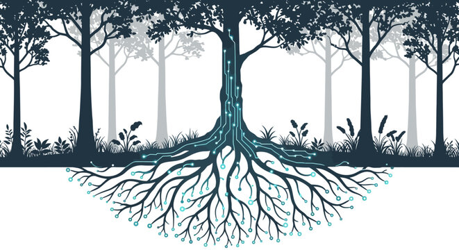 Technological tree roots: connecting nature and digital innovation