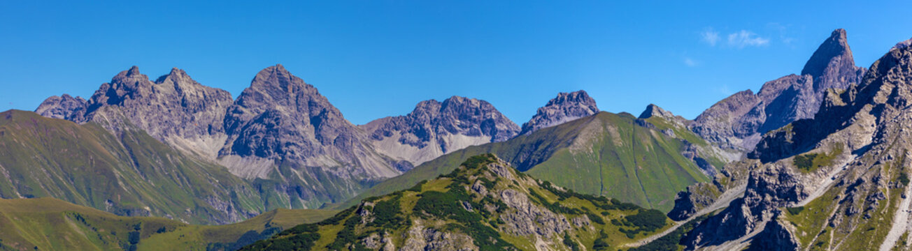 Oberstdorfer Berge - Allg&auml;u - Walsertal - Kanzeland - Panorama
