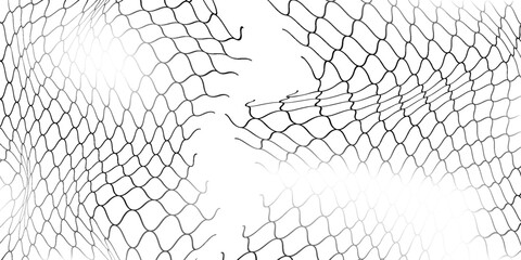 Mesh texture for fishing nets. Seamless patterns for sportswear or soccer goals, volleyball nets, basketball hoops, and modern abstract art.