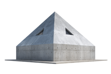 Concrete Pyramid Civil Defense Center Concept