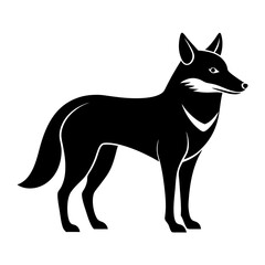 Minimal Dingo Vector Illustration 