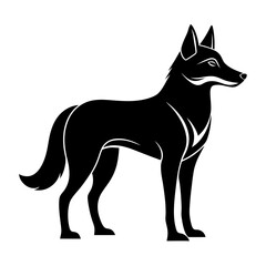 Minimal Dingo Vector Illustration 