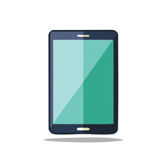 Modern smartphone illustration with a blank screen in a simple flat design style