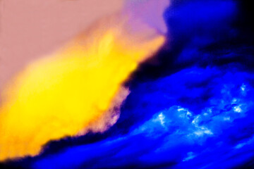 Dramatic sky with storm clouds