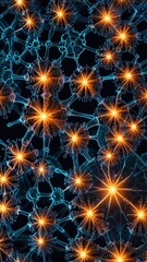 Microscopic Radiolarian Shells Showing Glowing Geometric Silica Lattice Structures