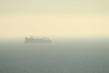 cargo ship in the sea 