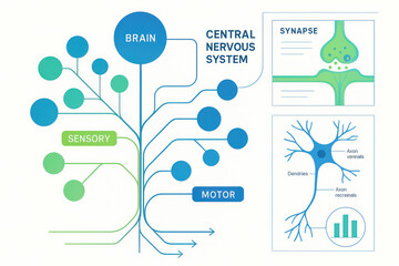 Central Nervous System Diagram - Illustration