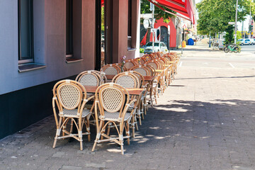 cafe tables and chairs