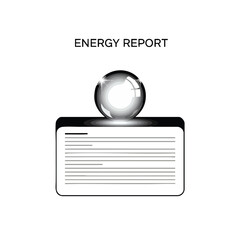 Energy Report Graphic Design.